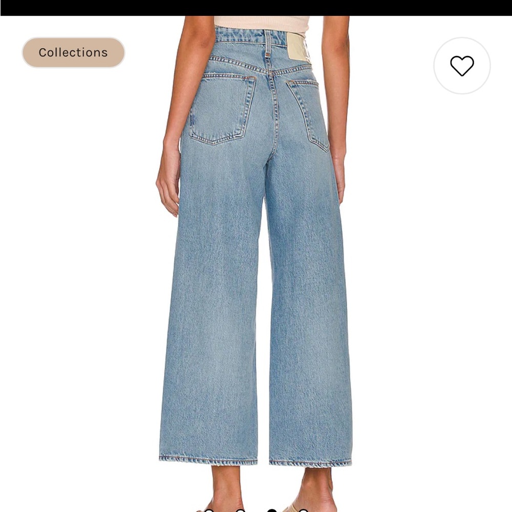 Rag & Bone Maya High Rise Ankle Wide Leg jean, size 25, only worn 2x, no flaws!